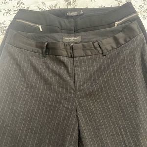Black / grey pinstripe dress pants (6)